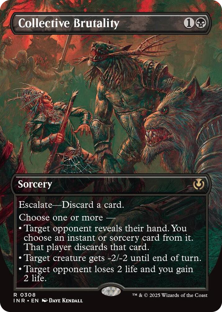 0308 Collective Brutality (Borderless) R Innistrad Remastered