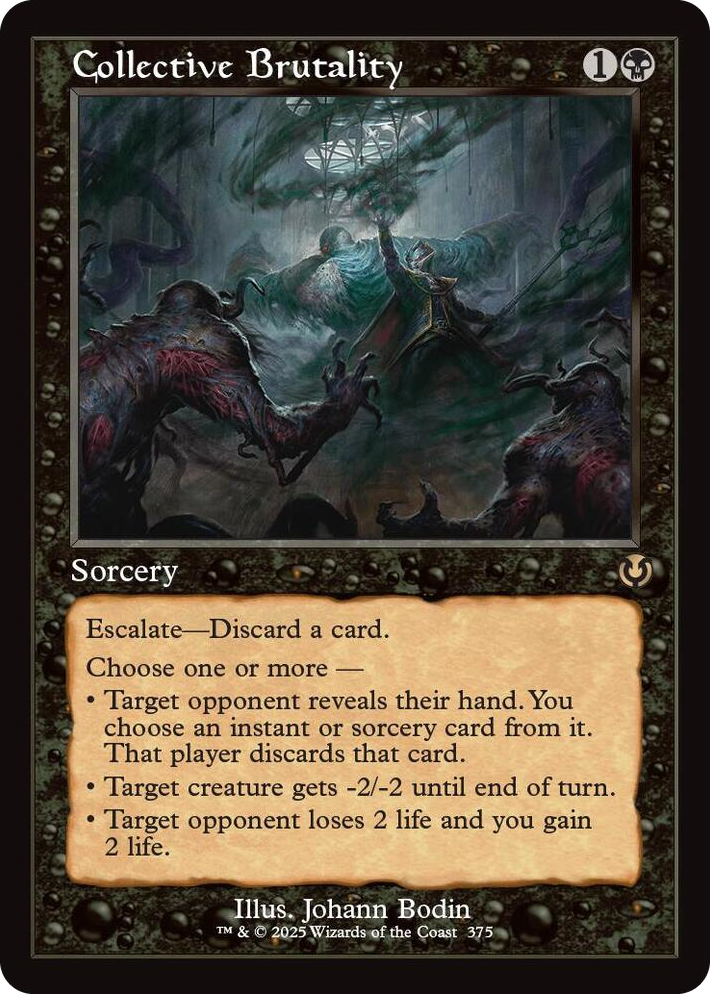 0375 Collective Brutality (Retro Frame) R Innistrad Remastered
