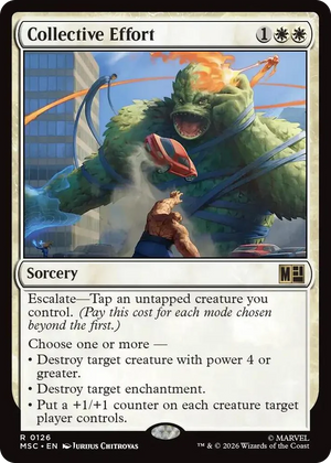 0126 Collective Effort (Surge Foil) R Commander: Marvel Super Heroes