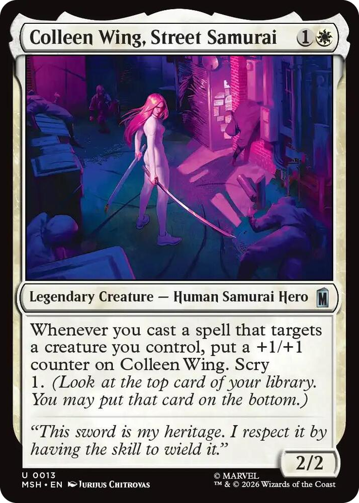 0013 Colleen Wing, Street Samurai U Marvel Super Heroes
