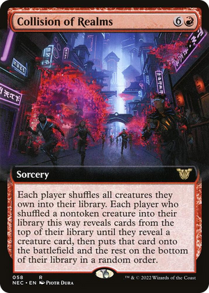 0058 Collision of Realms (Extended Art) R Commander: Kamigawa: Neon Dynasty