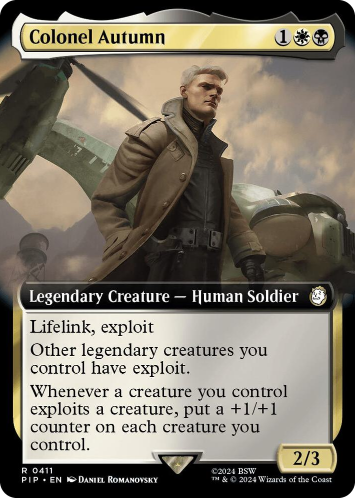 0411 Colonel Autumn (Extended Art) R Universes Beyond: Fallout