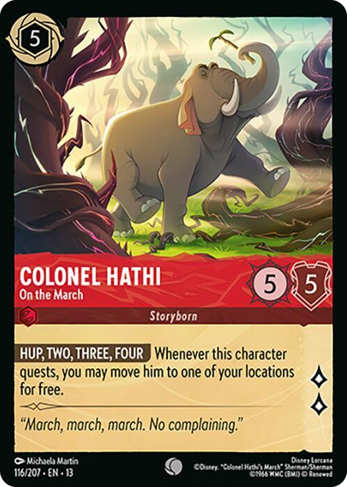 Colonel Hathi - On the March #116 Common - Attack of the Vine! Pokemon card