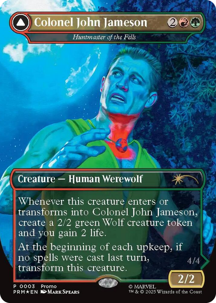 Colonel John Jameson - Huntmaster of the Fells (Borderless) #3 P - Media Promos Pokemon card