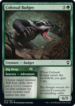 0223 Colossal Badger C Commander Legends: Battle for Baldur's Gate