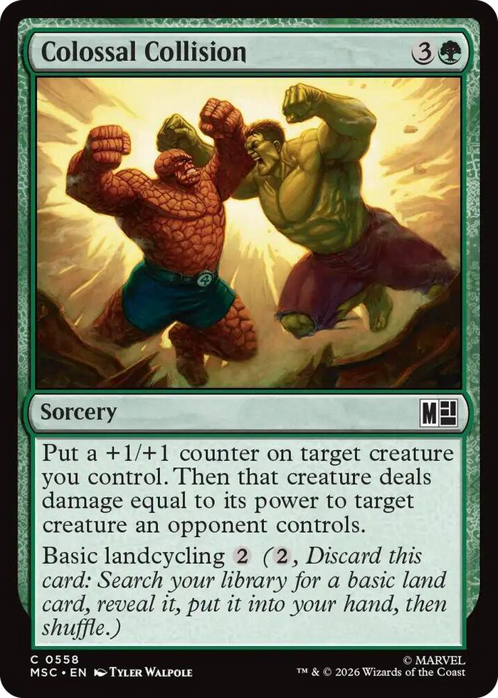 Colossal Collision #558 C - Commander: Marvel Super Heroes Pokemon card