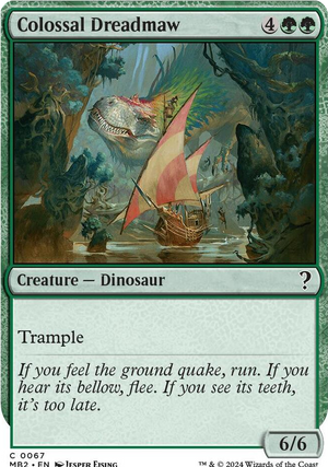 0067 Colossal Dreadmaw (White Border) C Mystery Booster 2