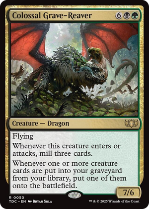 0050 Colossal Grave-Reaver R Commander: Tarkir: Dragonstorm