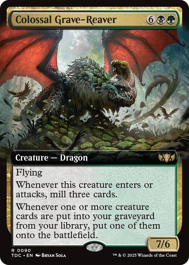 0090 Colossal Grave-Reaver (Extended Art) R Commander: Tarkir: Dragonstorm