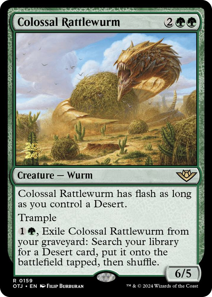 0159 Colossal Rattlewurm R Prerelease Cards
