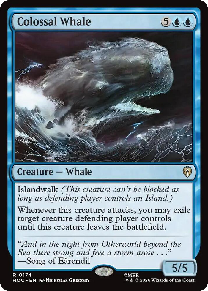 Colossal Whale #174 R - The Hobbit: Eternal-Legal Pokemon card