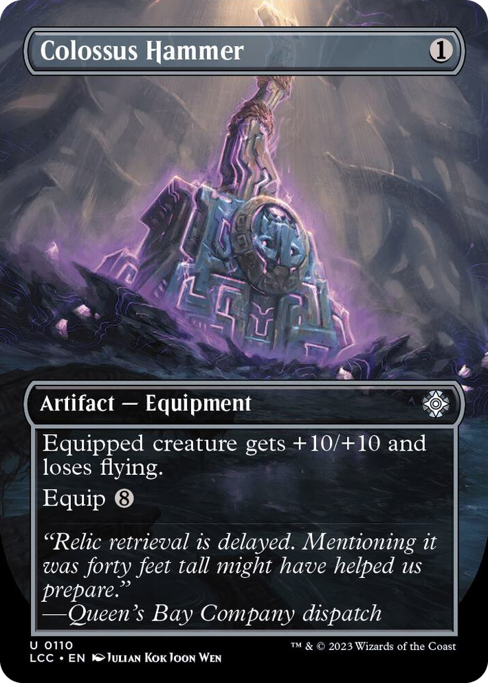 0110 Colossus Hammer (Borderless) U Commander: The Lost Caverns of Ixalan