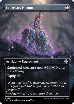 0110 Colossus Hammer (Borderless) U Commander: The Lost Caverns of Ixalan