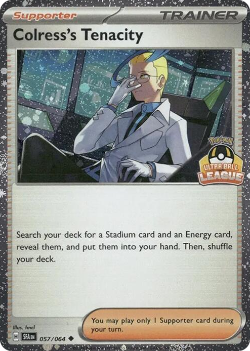 0057 Colress's Tenacity - 057/064 (Ultra Ball League) Uncommon League & Championship Cards