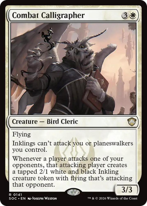 0141 Combat Calligrapher R Commander: Secrets of Strixhaven