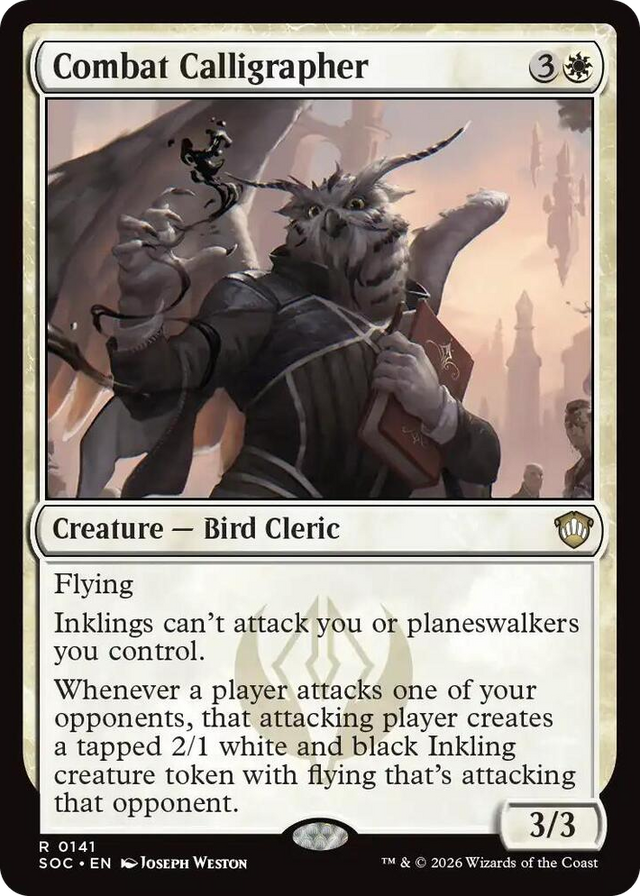 0141 Combat Calligrapher R Commander: Secrets of Strixhaven