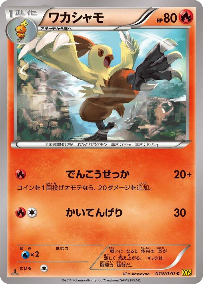 0019 Combusken Common XY5-Bg: Gaia Volcano