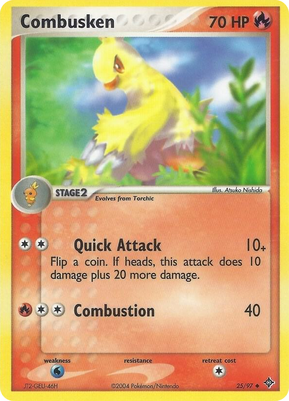 0025 Combusken Uncommon EX Battle Stadium
