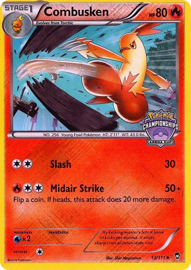 0013 Combusken - 13/111 (Arena Cup Championships) Promo League & Championship Cards