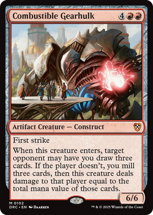 0102 Combustible Gearhulk M Commander: Aetherdrift