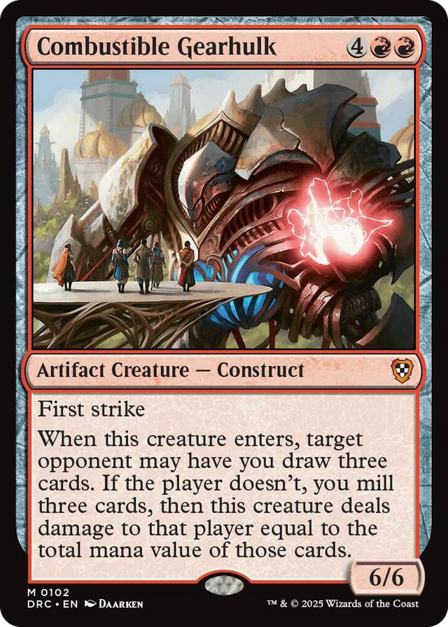 0102 Combustible Gearhulk M Commander: Aetherdrift