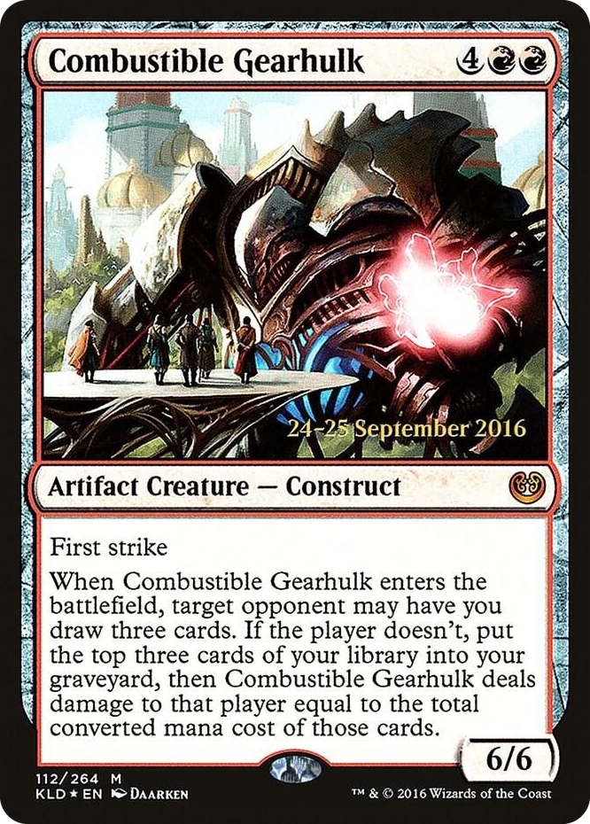 0112 Combustible Gearhulk M Prerelease Cards