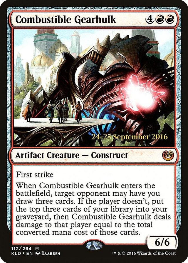 0112 Combustible Gearhulk M Prerelease Cards