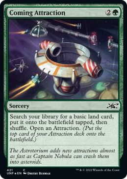 0421 Coming Attraction (Galaxy Foil) C Unfinity