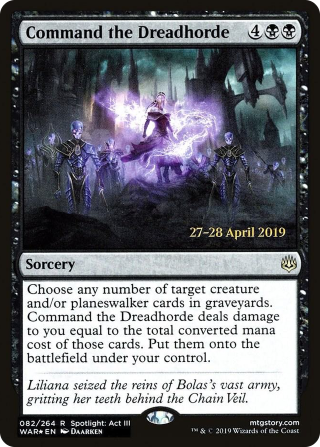 0082 Command the Dreadhorde R Prerelease Cards