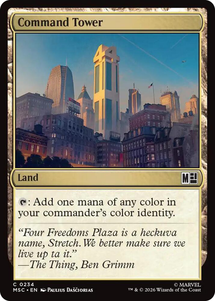 Command Tower (0234) #234 C - Commander: Marvel Super Heroes Pokemon card