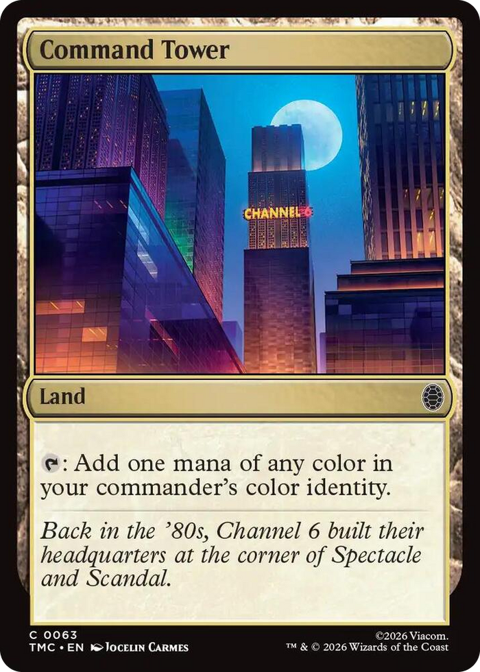Command Tower #63 C - Commander: Teenage Mutant Ninja Turtles Pokemon card