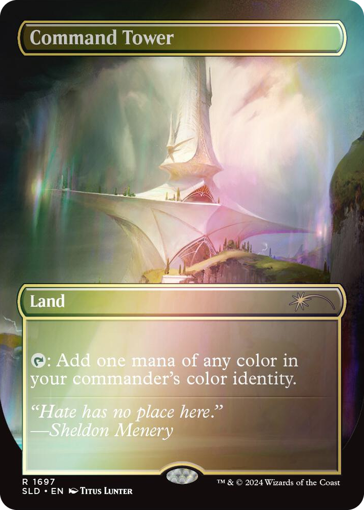 1697 Command Tower (1697) (Rainbow Foil) R Secret Lair Drop Series