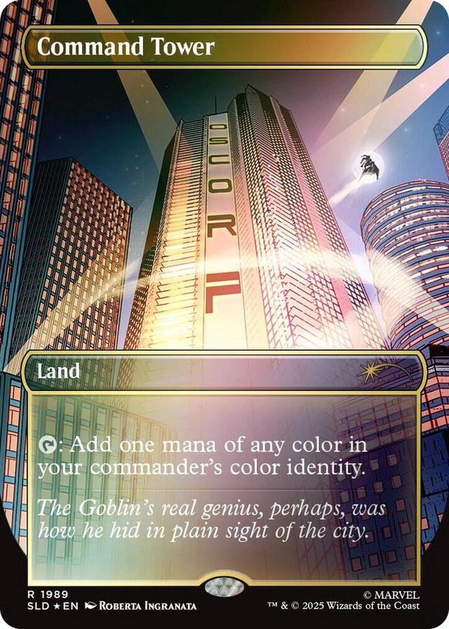1989 Command Tower (1989) (Rainbow Foil) R Secret Lair Drop Series