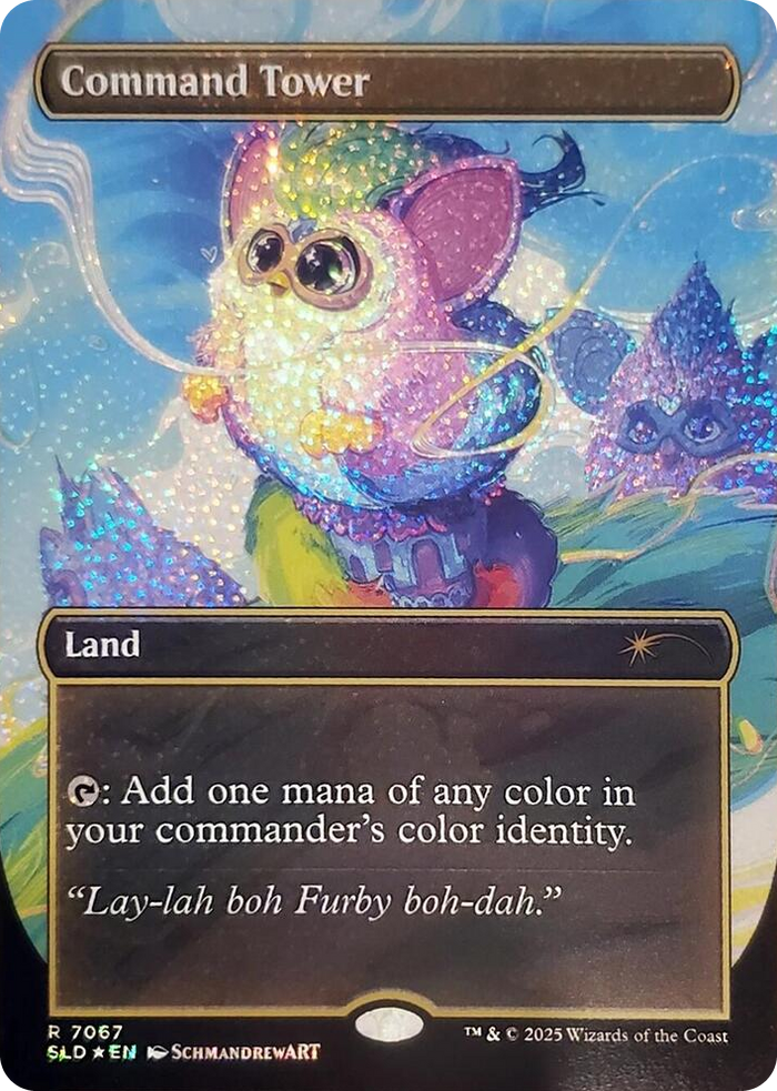 Command Tower (7067) (Confetti Foil) #7067 R - Secret Lair Drop Series Pokemon card