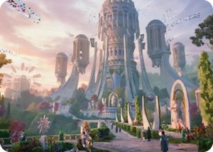 0039 Command Tower Art Card S Art Series: Secrets of Strixhaven