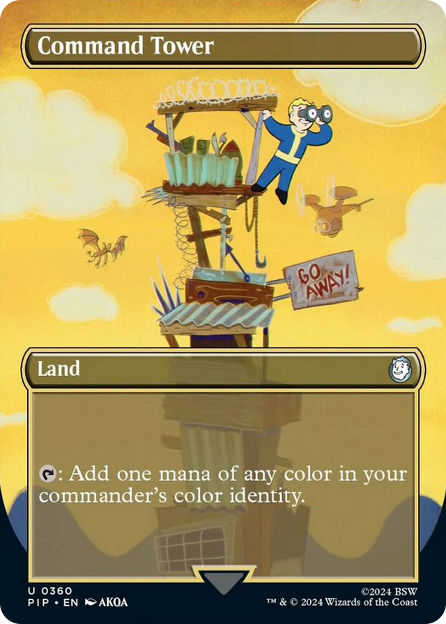 0360 Command Tower (Borderless) C Universes Beyond: Fallout