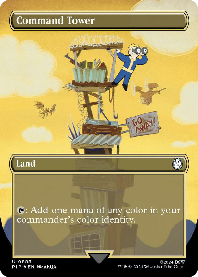 0888 Command Tower (Borderless) (Surge Foil) C Universes Beyond: Fallout