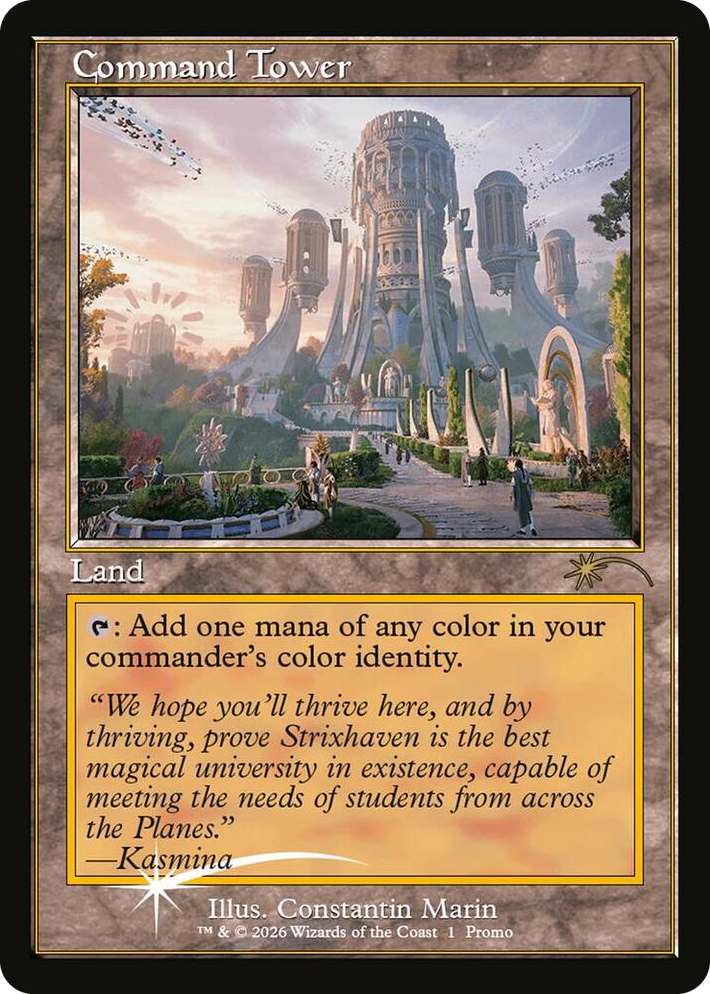0001 Command Tower (Strixhaven: Omens of Chaos) P Media Promos