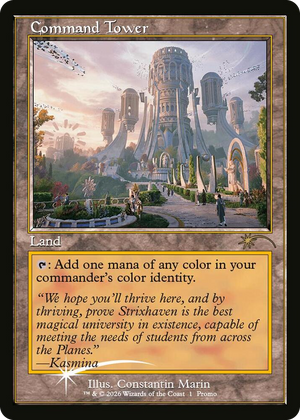 0001 Command Tower (Strixhaven: Omens of Chaos) P Media Promos