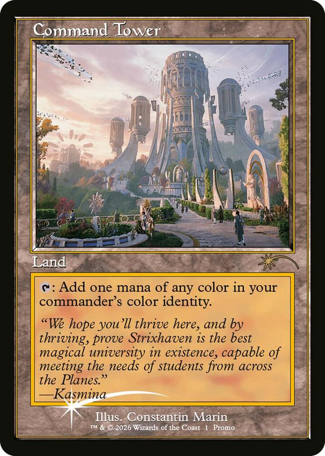 0001 Command Tower (Strixhaven: Omens of Chaos) P Media Promos