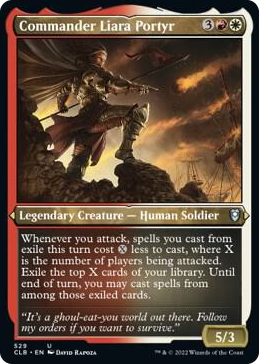 0529 Commander Liara Portyr (Foil Etched) U Commander Legends: Battle for Baldur's Gate