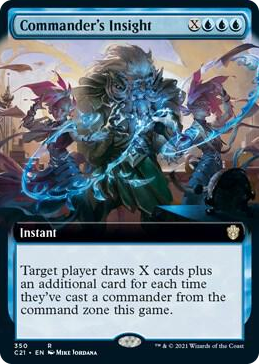0350 Commander's Insight (Extended Art) R Commander 2021