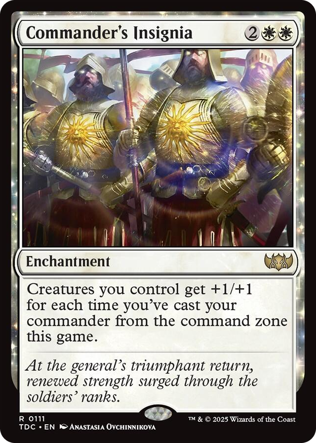 0111 Commander's Insignia R Commander: Tarkir: Dragonstorm