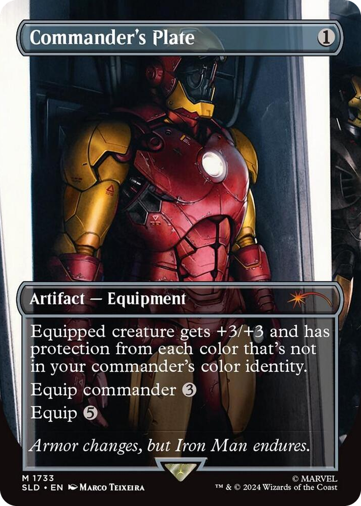 1733 Commander's Plate (1733) (Rainbow Foil) M Secret Lair Drop Series