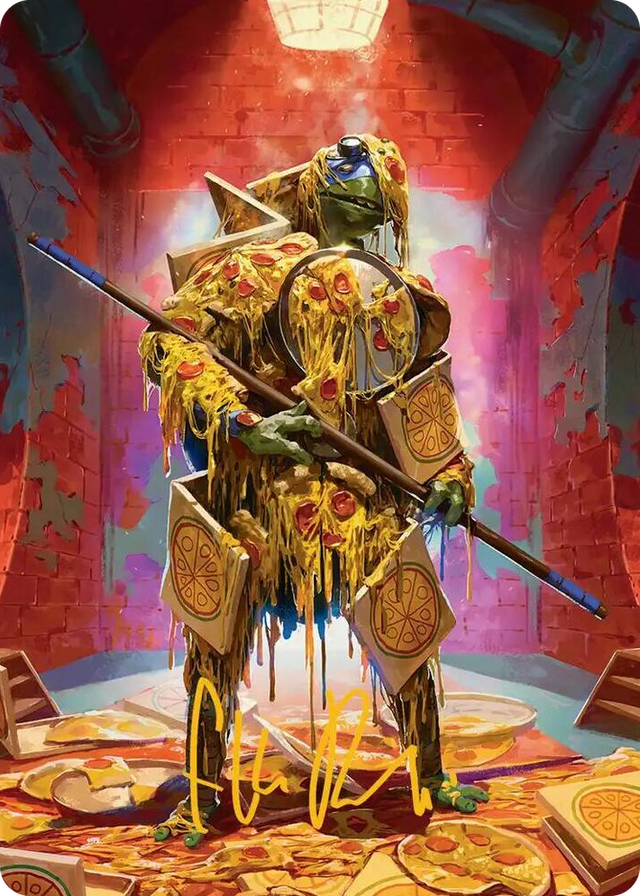 0050 Commander's Plate Art Card (Gold-Stamped Signature) S Art Series: Teenage Mutant Ninja Turtles