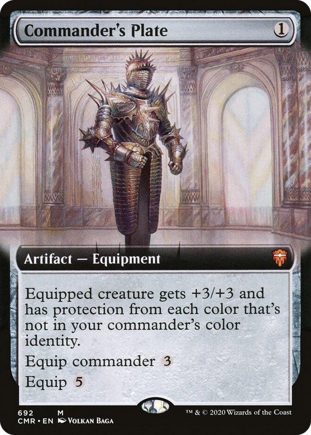 0692 Commander's Plate (Extended Art) M Commander Legends