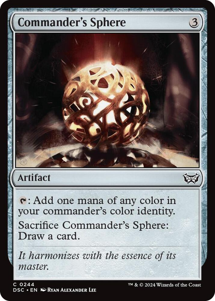 0244 Commander's Sphere C Commander: Duskmourn: House of Horror