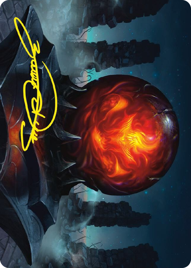 Commander's Sphere Art Card (Gold-Stamped Signature) #75 S - Art Series: Universes Beyond: The Lord of the Rings: Tales of Middle-earth Pokemon card
