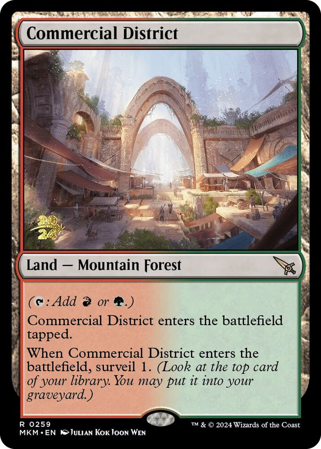 0259 Commercial District R Prerelease Cards