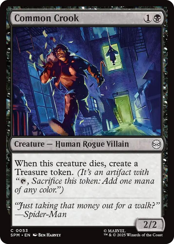 Common Crook #53 C - Marvel's Spider-Man Pokemon card